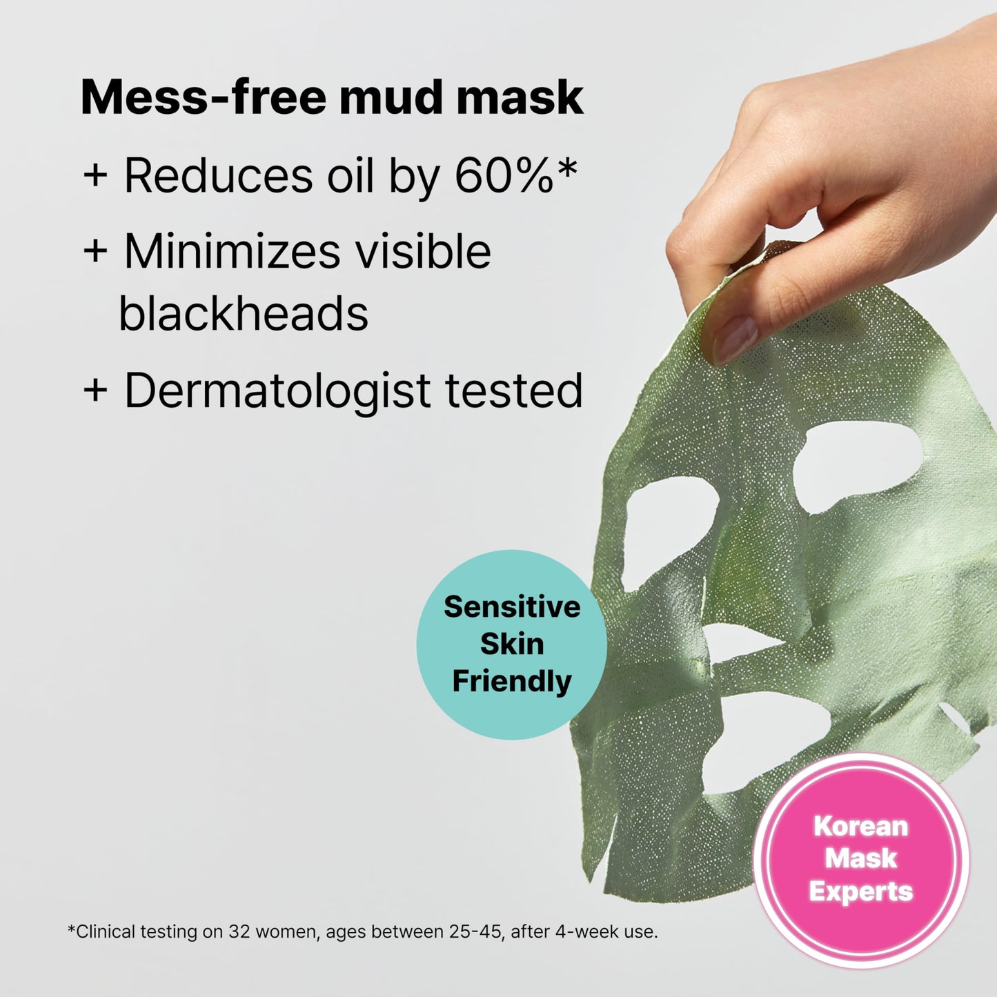 Dr.Jart+ Pore Remedy Purifying Mud Korean Face Mask | Sheet Mask | Gifts for Women | Korean Skin Care, 5 Pack