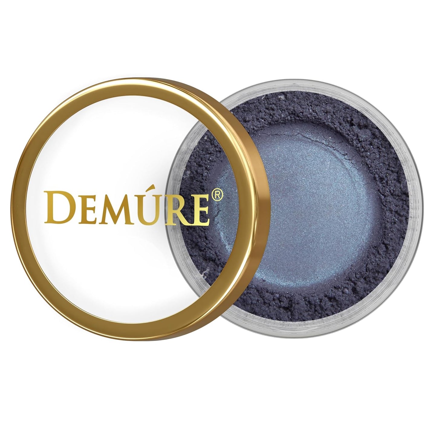 Demure Mineral Makeup - Midnight Blue Matte Eyeshadow | Loose Powder Eye Makeup for Professional Looks