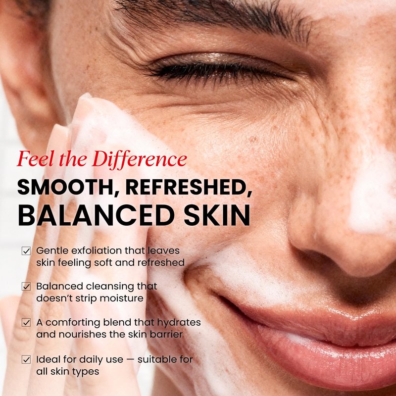 Koji White Exfoliating Facial Scrub | Kojic Acid Face Wash, Gentle Daily Scrubber & Exfoliator for Radiant with 1% Walnut Shell, AHA, Hyaluronic Acid for Uneven Skin Tone, Vegan Skincare, 3.38 Fl Oz