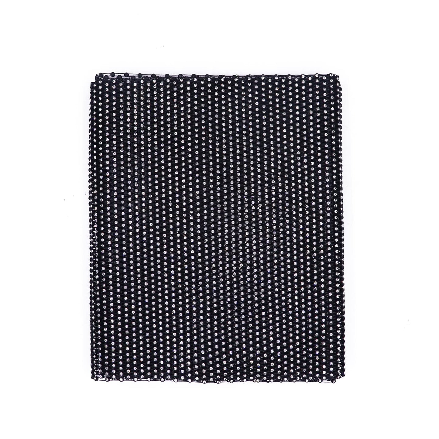 Eilova Orityle Sparkly Rhinestone Mesh Headband Crystal Head Scarf Kerchiefs Turban Party Nightclub Rave Edge Hair Bandana