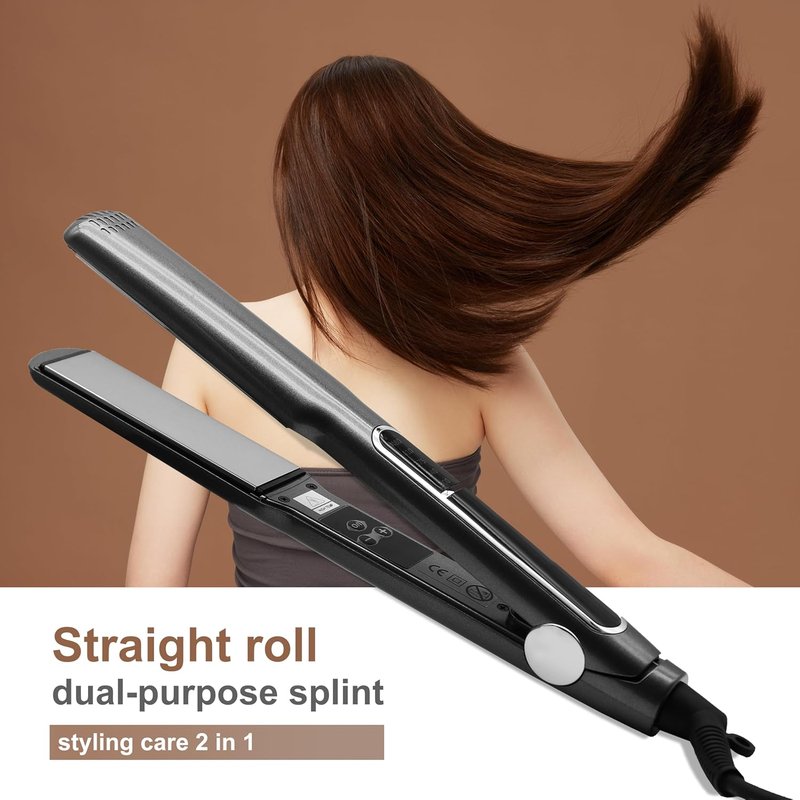 Iron Hair Straightener for Women - Compact Flat Iron for Smooth Styling | EU Plug
