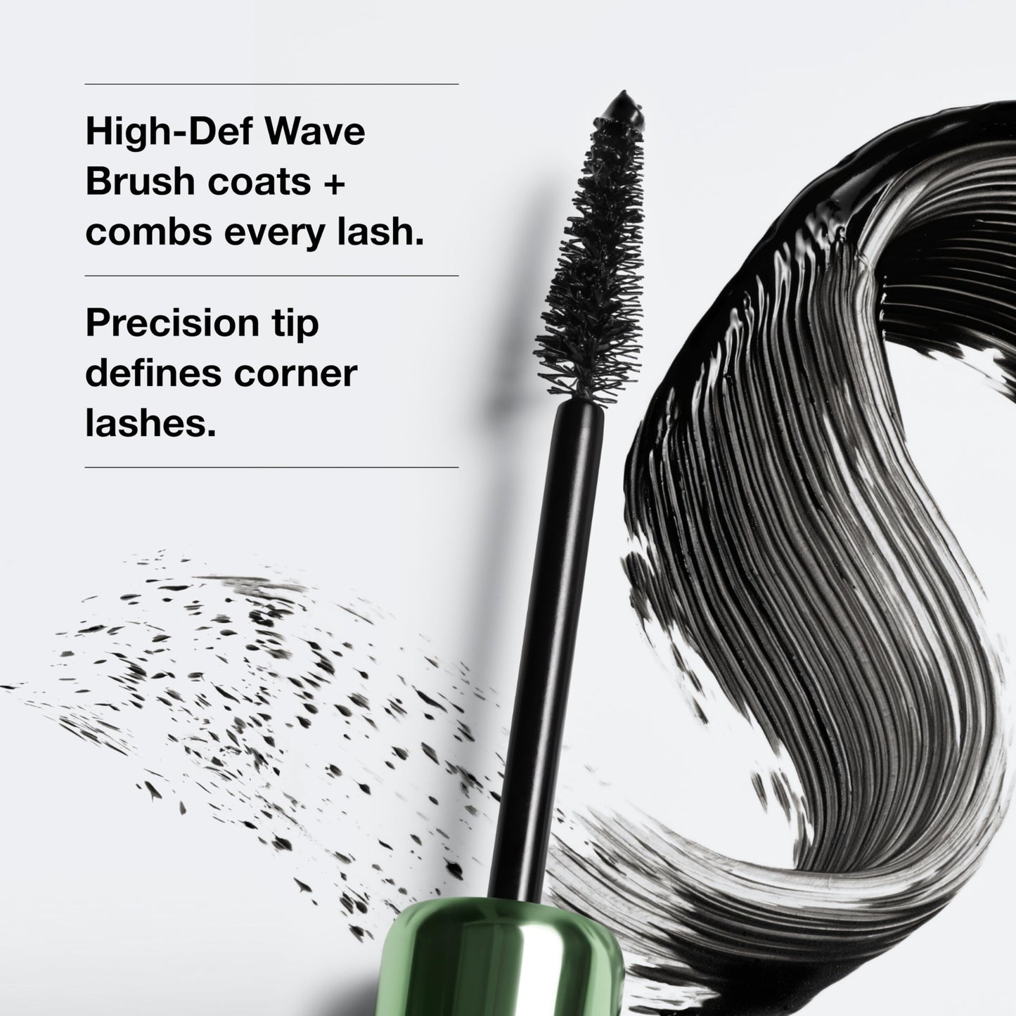 Clinique High Impact High-Fi Full Volume Mascara | Volume, Length, Non-Clumping, Smudge-Proof + Safe For Sensitive Eyes, Black