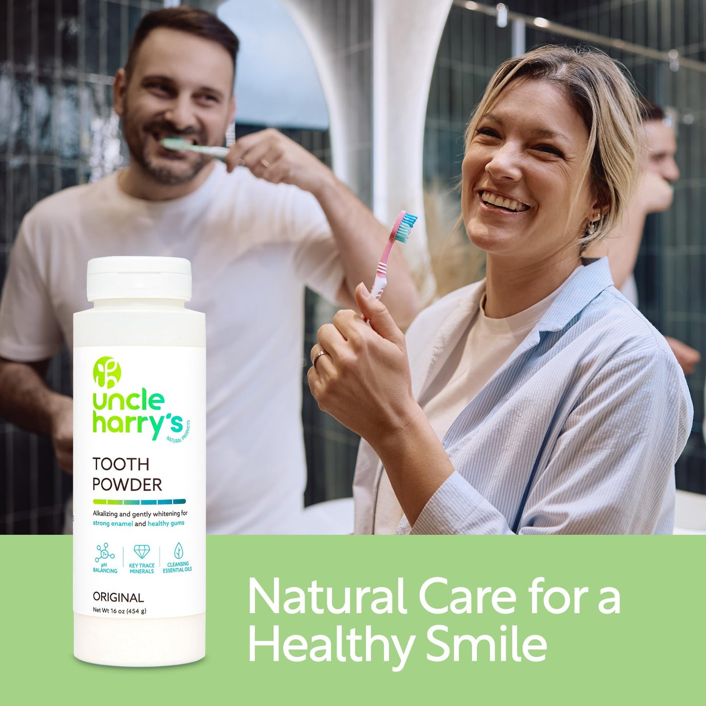 Uncle Harry's All Natural Tooth Powder, 16oz