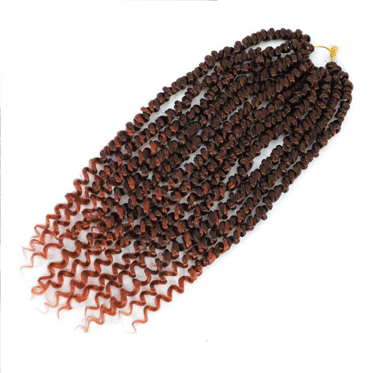 Passion Twist Hair 14 Inch 8 Packs, Pre Twisted Passion Twist Crochet Hair For Black Women, Pre Looped Passion Twist Curly Crochet Hair, Short Crochet Passion Twist Hair (14 Inch (Pack of 8), T350#)