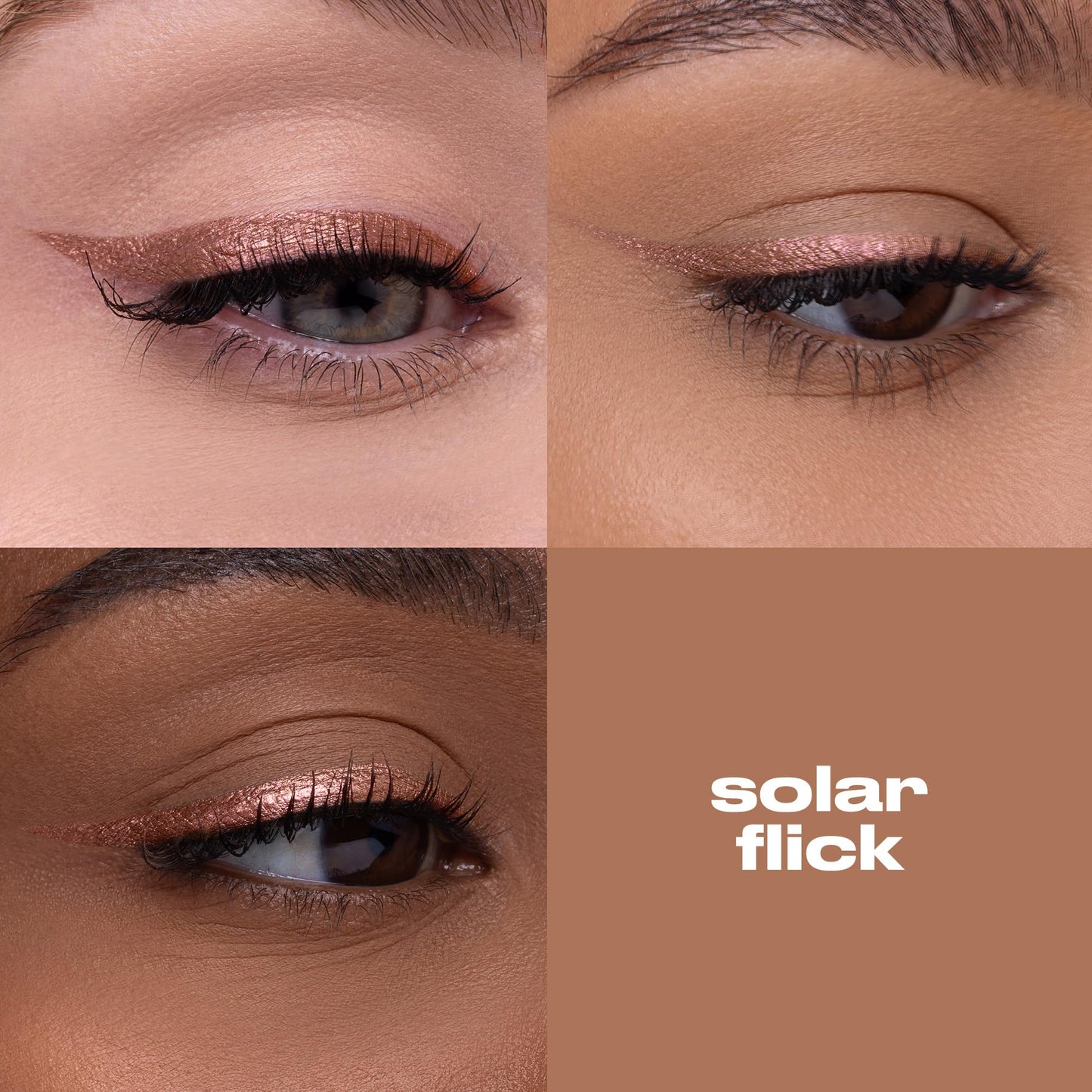 Urban Decay 24/7 Liquid Stick Waterproof Eyeliner - Smudge-Proof, Transfer-Proof, Up to 24HR Wear, Dual-Ended Retractable Gel Liner with Blending Eye Brush - Solar Flick (duochrome copper brown)