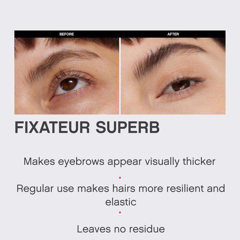 Vivienne Sabó Brow Gel Fixateur Superb – Clear Formula for All-Day Hold, Smudge-Resistant Laminated Look, Precision Styling Brush, Lightweight Texture, 0.2 fl oz