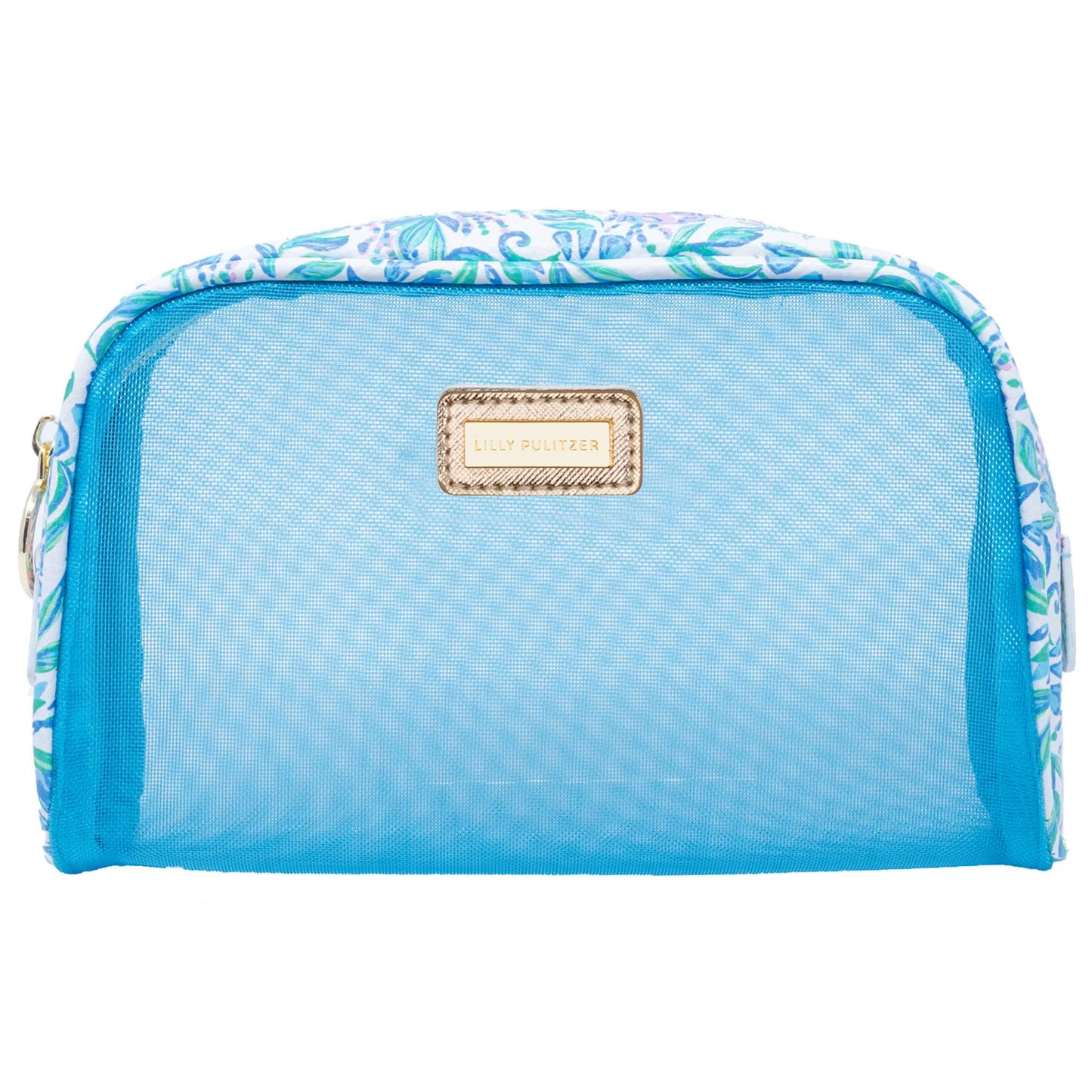 Lilly Pulitzer Clear Zipper Pouch, Cute Pencil Case for Adults, Travel Toiletry Bag, Small Pouch Bag for Supplies, Makeup or Toiletries, Just a Pinch