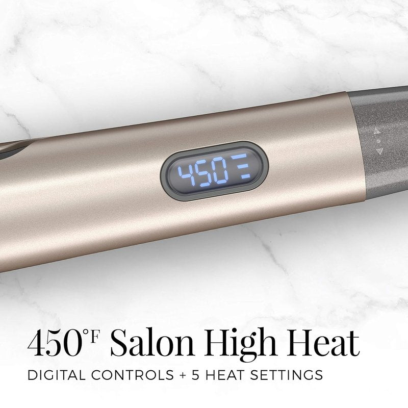 Remington Pro 1" Multi-Styler - Curling Iron & Straightener with Twist & Curl Technology | Color Care Protection, Champagne