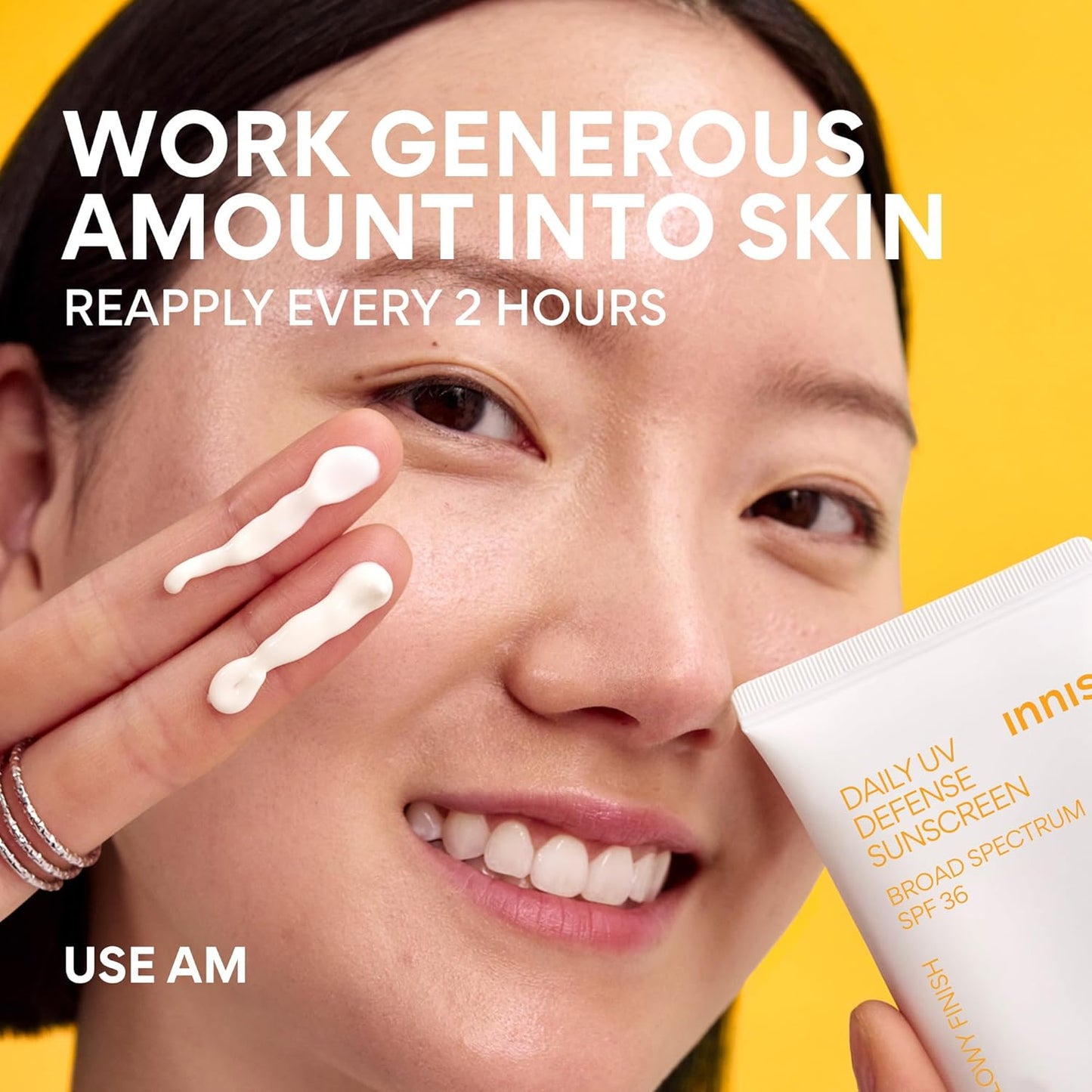 Innisfree Daily UV Defense Sunscreen SPF 50+ | Lightweight, Hydrating Korean Face Sunscreen with Invisible Finish