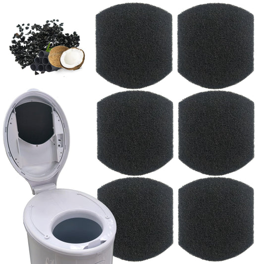 PurifyLogix Diaper Pail Deodorizers Activated Charcoal Filter Refills Compatible with Ubbi Diaper Pail | 6 Pack Carbon Filter | Precise fit | Thickened | Natural, Odor Eliminator, Keep Home Fresh