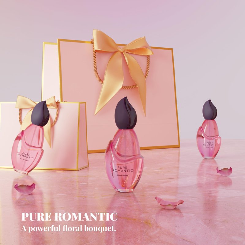 Jeanne Arthes - Pure Romantic Eau De Parfum - Spray Perfume for Women - Floral Fruity Scent - Notes of Bergamot, Orange Blossom, Blackcurrant - Made in France - 3.38 fl.oz
