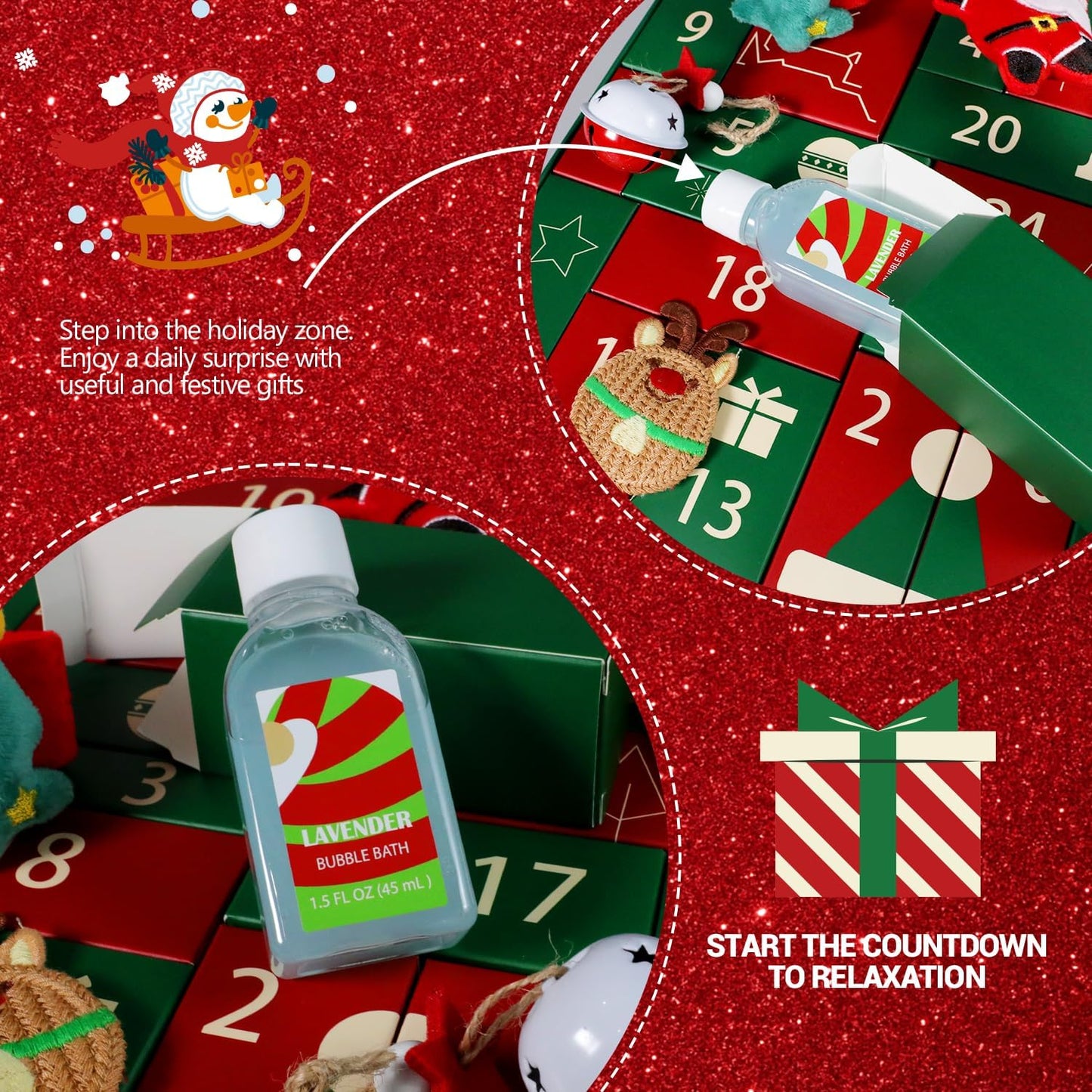 Advent Calendar 2025 - Christmas Countdown Calendar for Women | 24 Days of Spa Gifts