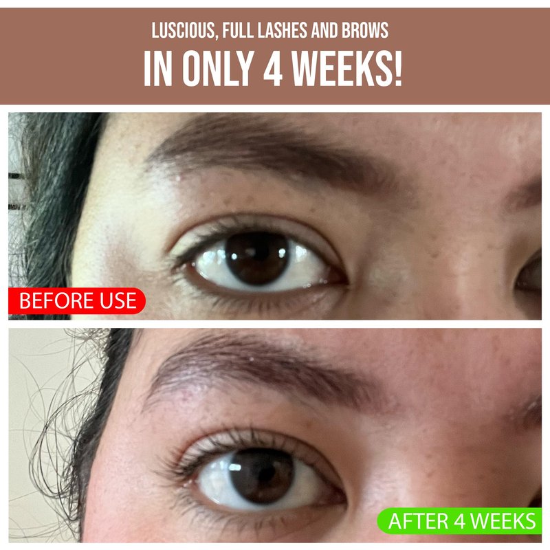 NutraLash by Nutralux Brow and Lash Growth Serum with Organic Ingredients For sensitive eyes - non-irritating: Castor Oil (hexane free) + Vitamin E + Keratin + Biotin, Peptides, Swertia Japonica Extract, Pumpkin Seed Oil, Acorus Calamus Root Extract, Pana