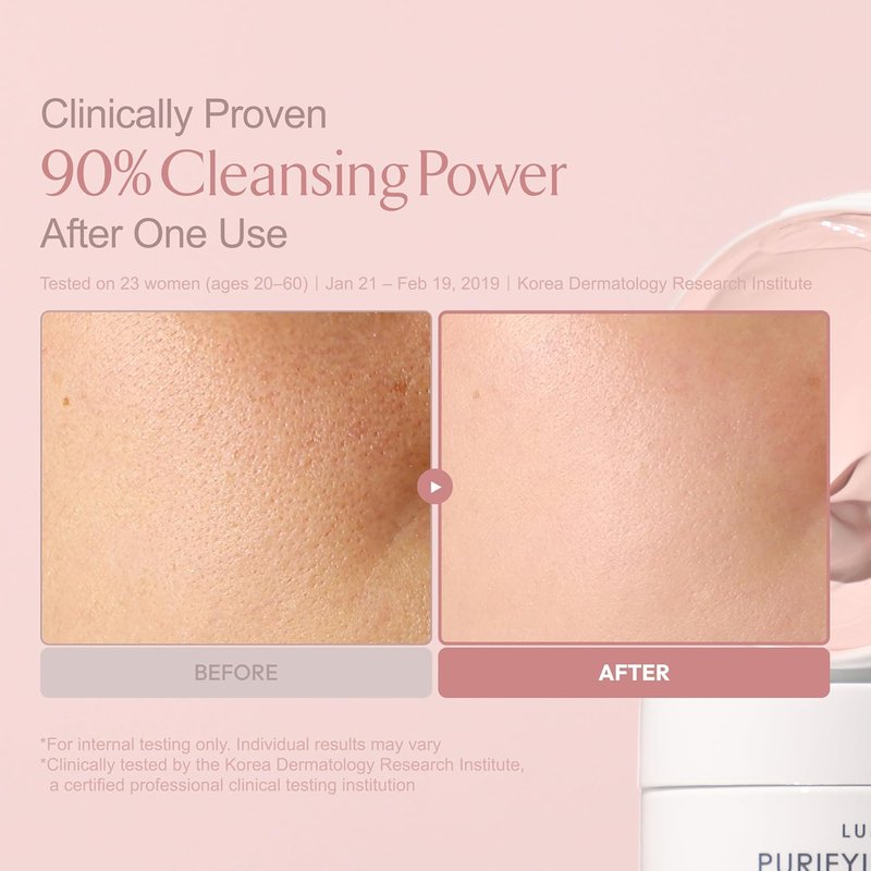 Lumiere Purifying Clay Mask - Korean Deep Pore Cleanser for Oily Skin | Detoxifying Kaolin & Antioxidant Berry Complex