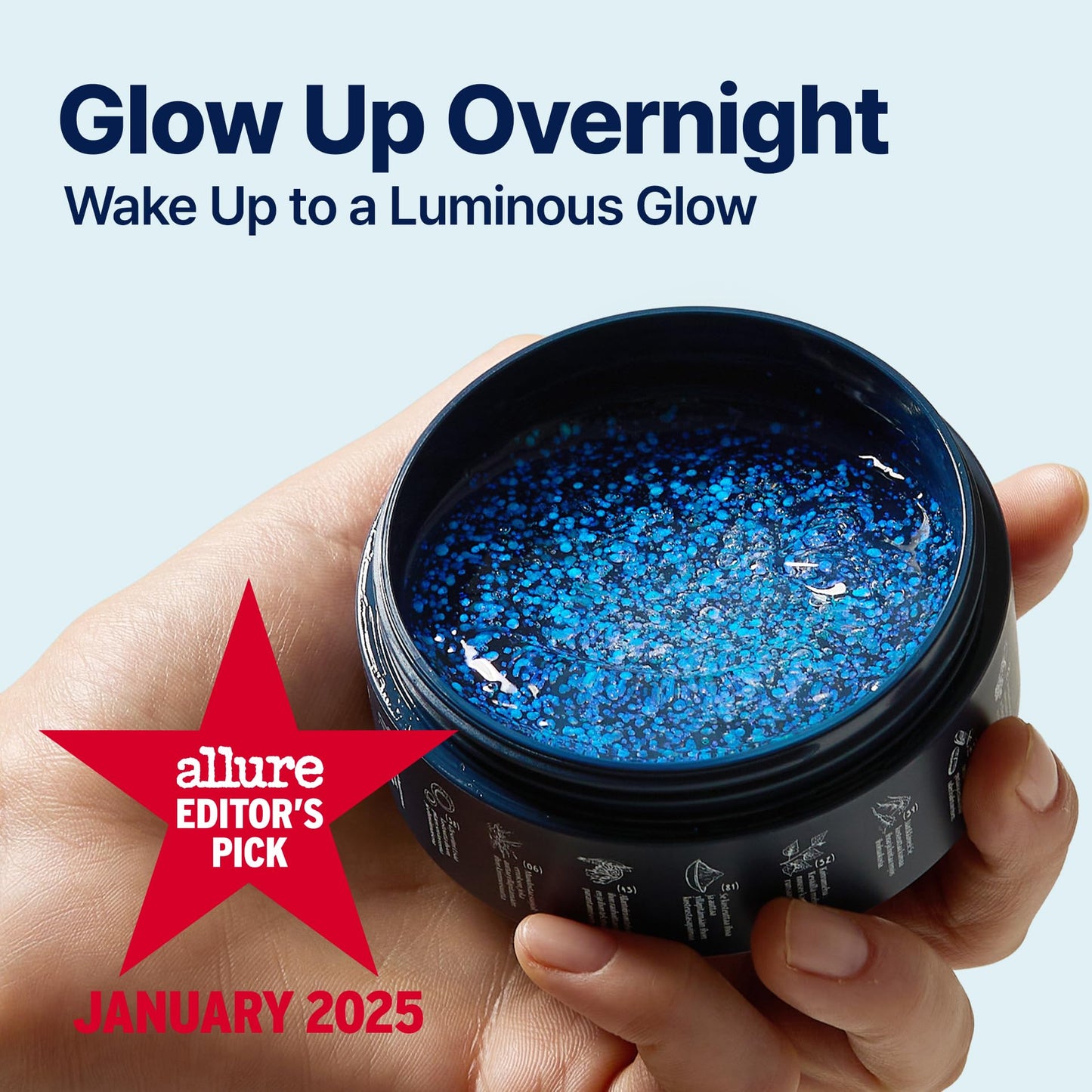 Aurora Glow Capsule Overnight Mask | Overnight Recovery for Glow, Radiance & Glass Skin | Hydrating & Brightening Mask with Vitamin C, Ceramide & 8 Hyaluronic Acids | Korean Skincare (2.1 fl oz)
