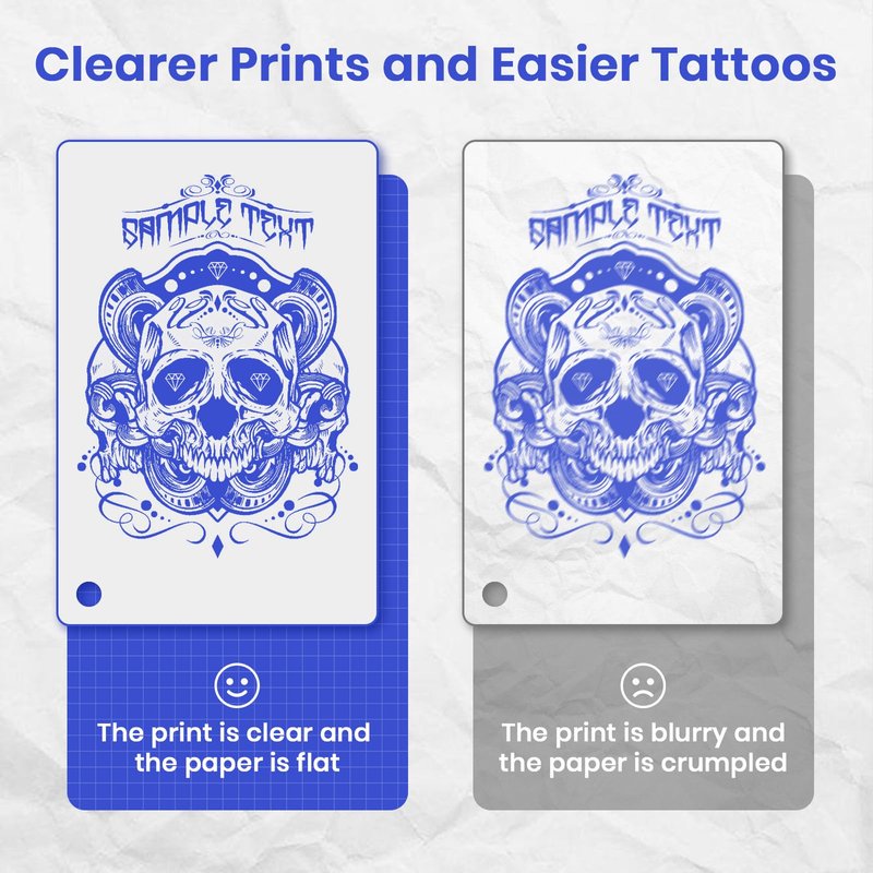 Tattoo Stencil Printer Machine for Tattoo Artists&Beginners,Newly Upgraded,with 3pcs Tattoo Transfer Paper,Compatible with Phone/Pc&Pad,Portable Thermal Inkless Bluetooth Wireless Printer