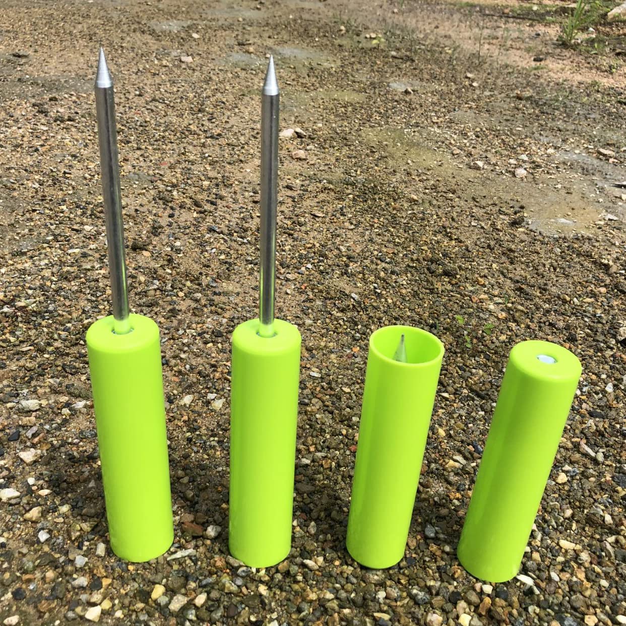 JBRUN Fishing Rod Holder, Fishing Pole Holders Ground, Rod Holders for Bank Beach Fishing, Beach Support Stand Reinforced PVC, Without Hurting The Rod Holder, Alarm Bells…
