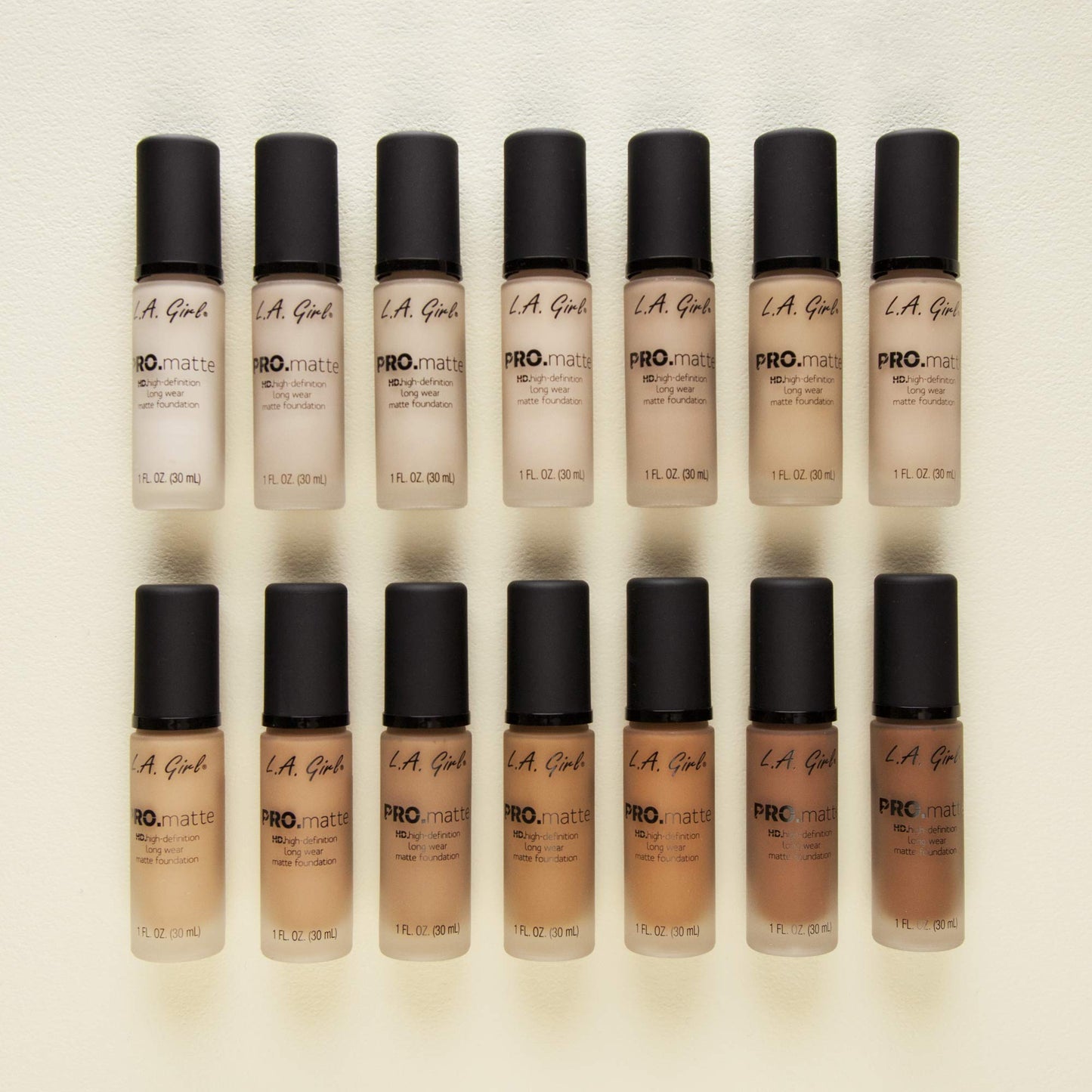 L.A. Girl Pro Matte Foundation, Espresso, 1 Fluid Ounce (Pack of 2)