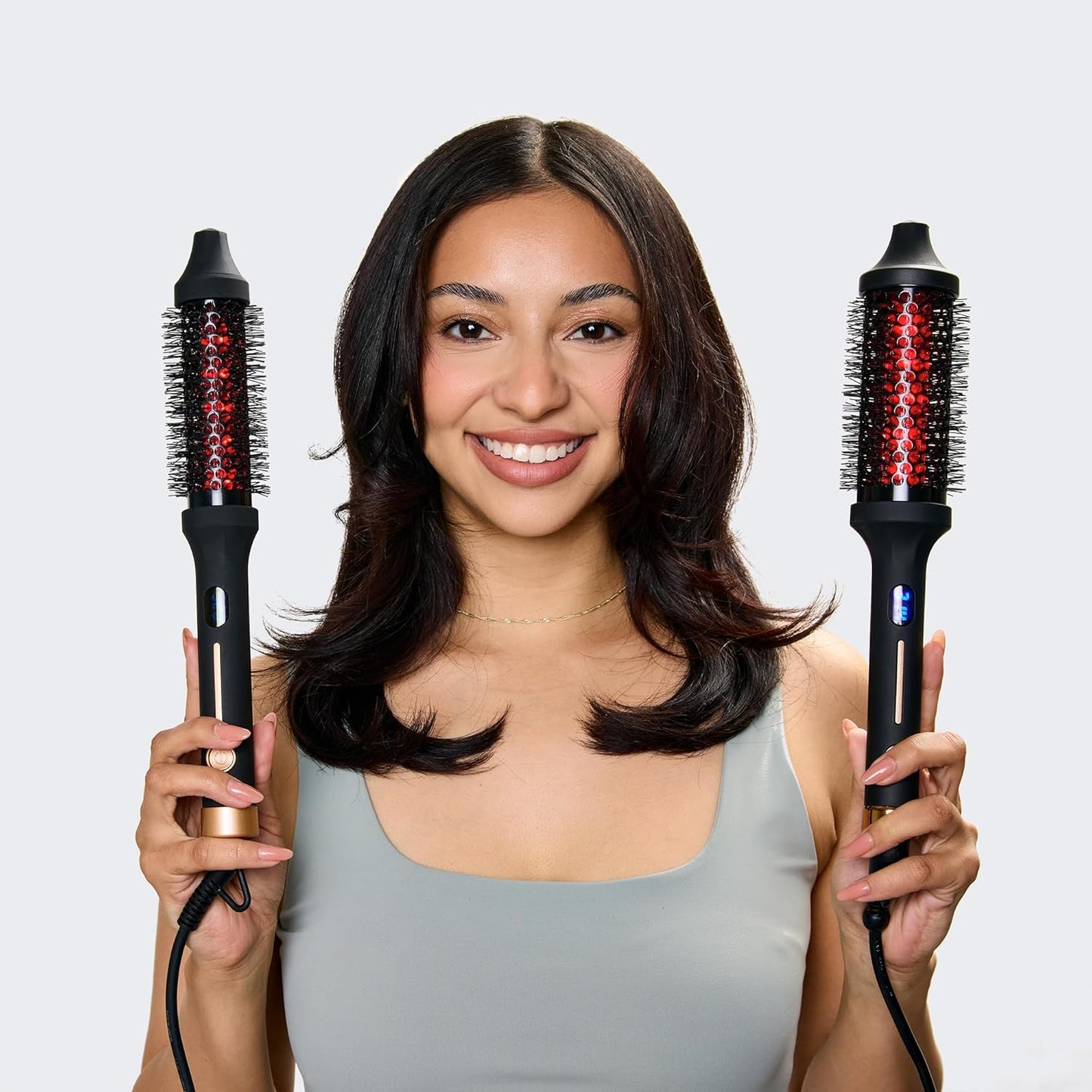 Sutra Thermal Brush | Lightweight Heated Round Brush for Effortless Hair Styling - Digital Display & Ionic Technology