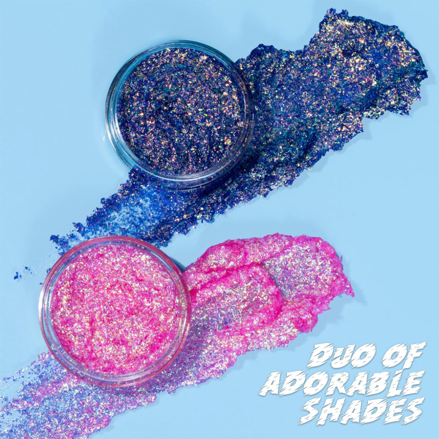 Profusion Cosmetics Jurassic World 2 Shade Glitter Gel - Lightweight Face & Body Gel, Quick-Drying, Hydrating & Non-Sticky Formula for All-Day Radiant Glow
