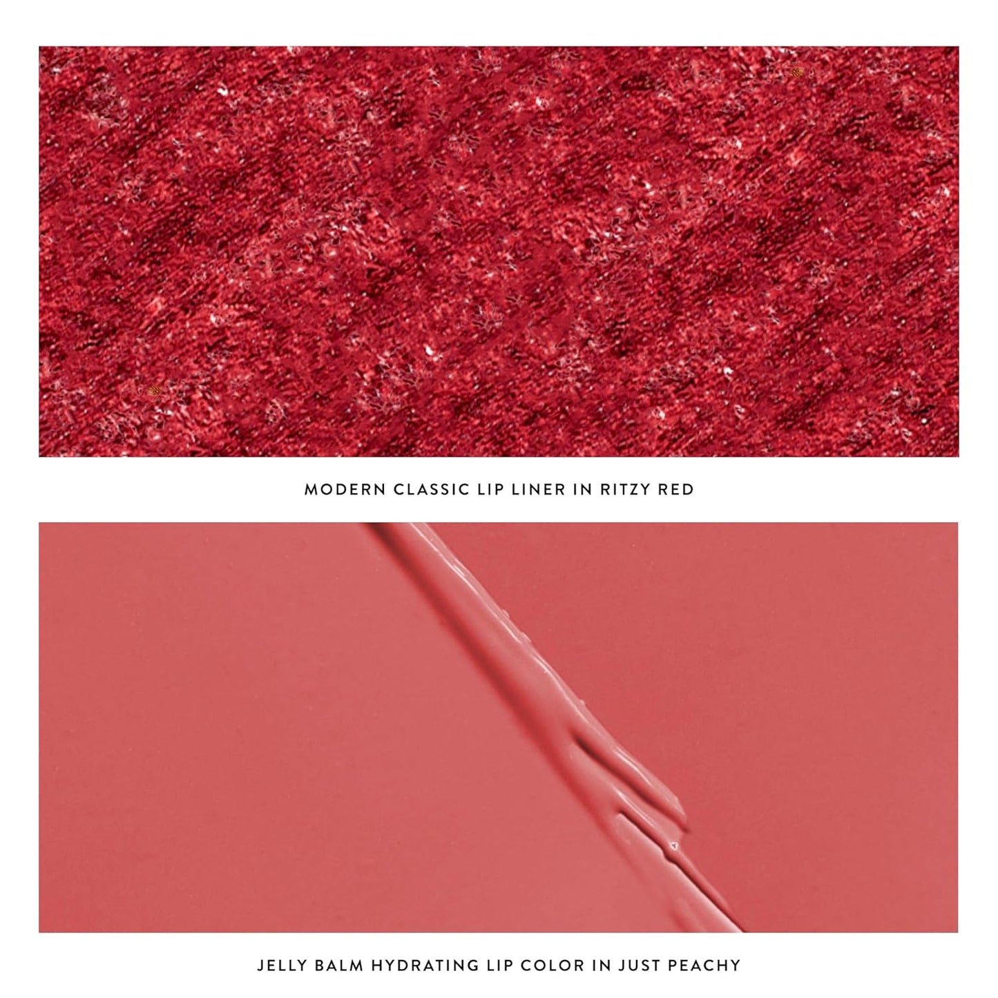 Laura Geller Love Your Lips Duo - Moisturizing Tinted Lip Balm & Long-Lasting Lip Liner | Ritzy Red, Brick House