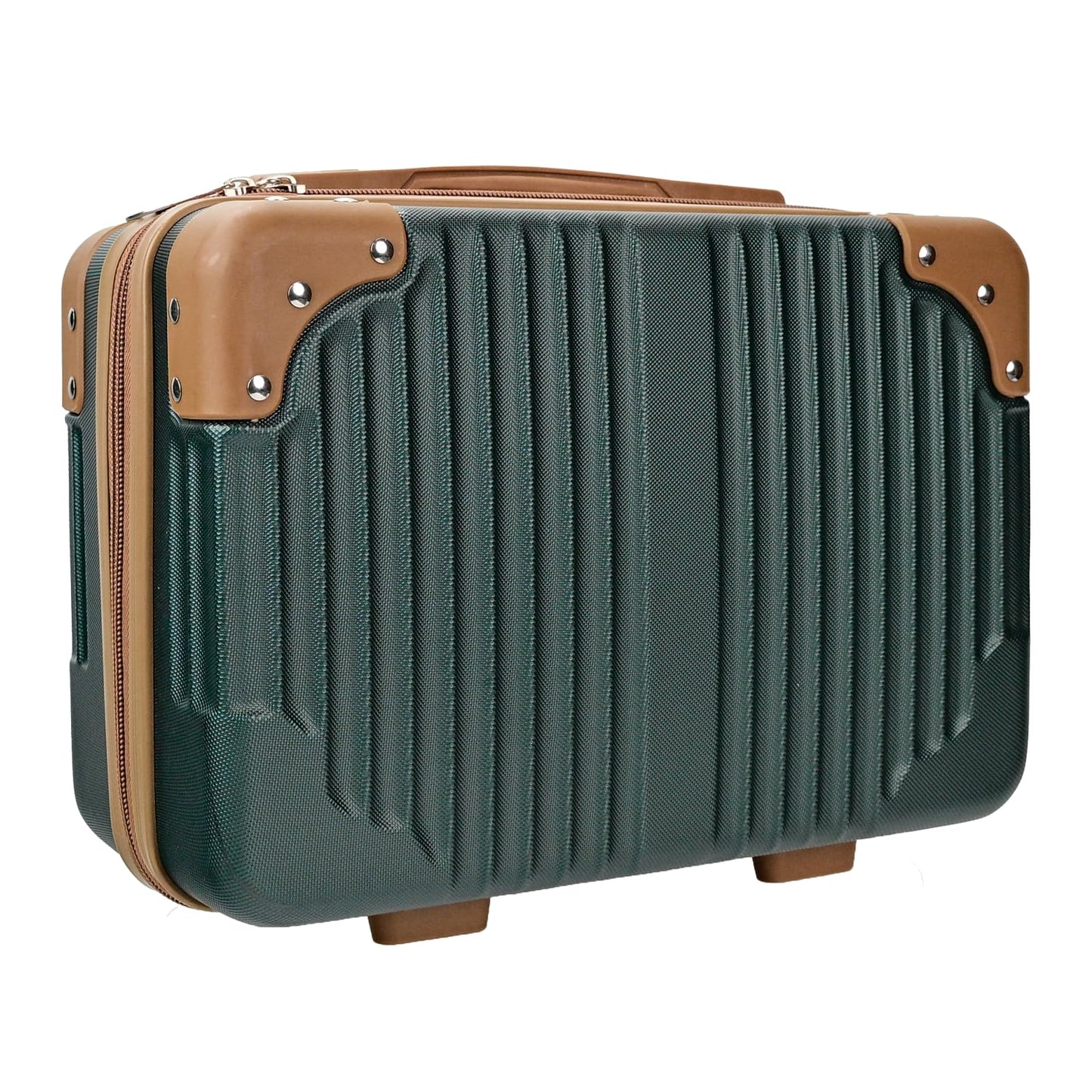 Yoanlayr 14inch Hard Shell Cosmetic Organizer Travel Train Hand Luggage Small Portable Carrying Suitcase Makeup Case Bag for Women Toiletry