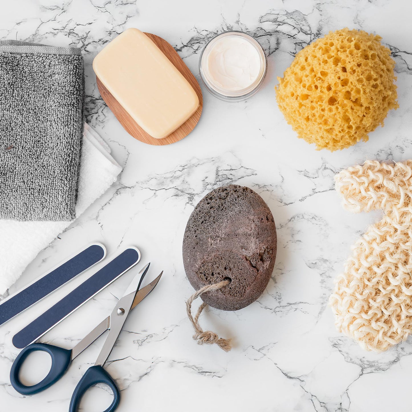 Natural Volcanic Pumice Stone - Foot Care Exfoliator for Smooth, Renewed Skin. Professional Grade Dead Skin Remover, Long-Lasting