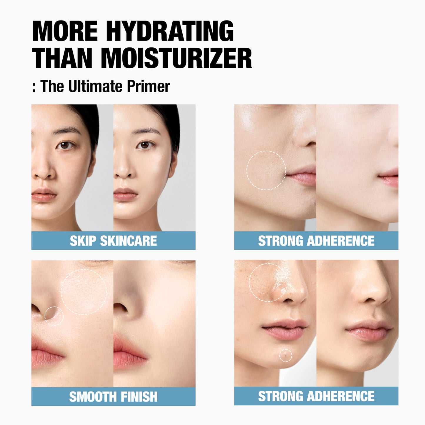 TFIT Hydrate Vanish Art Primer — Moisturizing Makeup Primer, Dry & Sensitive Skin Friendly, Smooth Skin & Grip Makeup, 94% Essence-Infused, Korean Makeup, 1.01 FL.Oz.