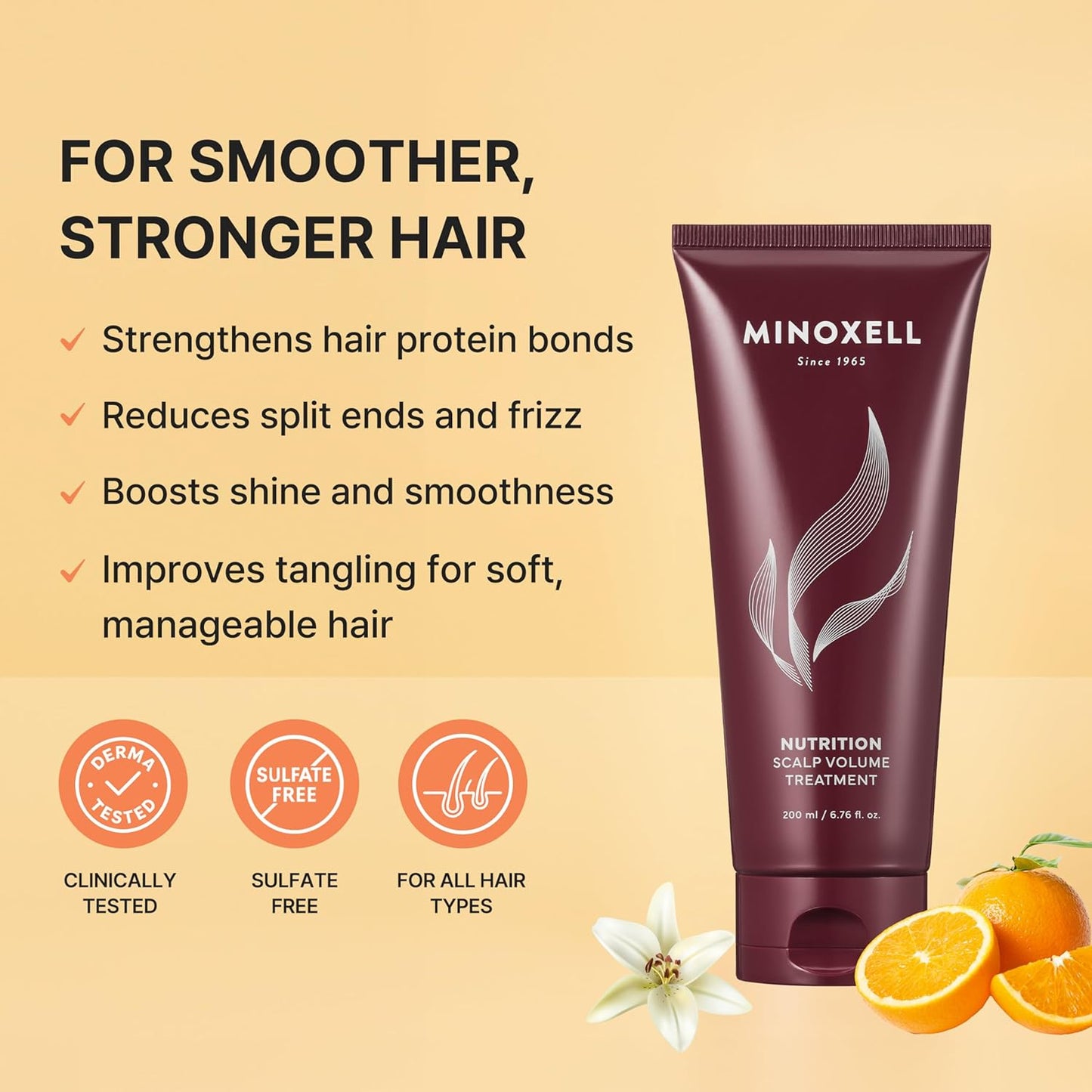 Volumizing Shampoo for Thinning Hair - Biotin & Panthenol Formula | Sulfate-Free, 16.9 fl oz