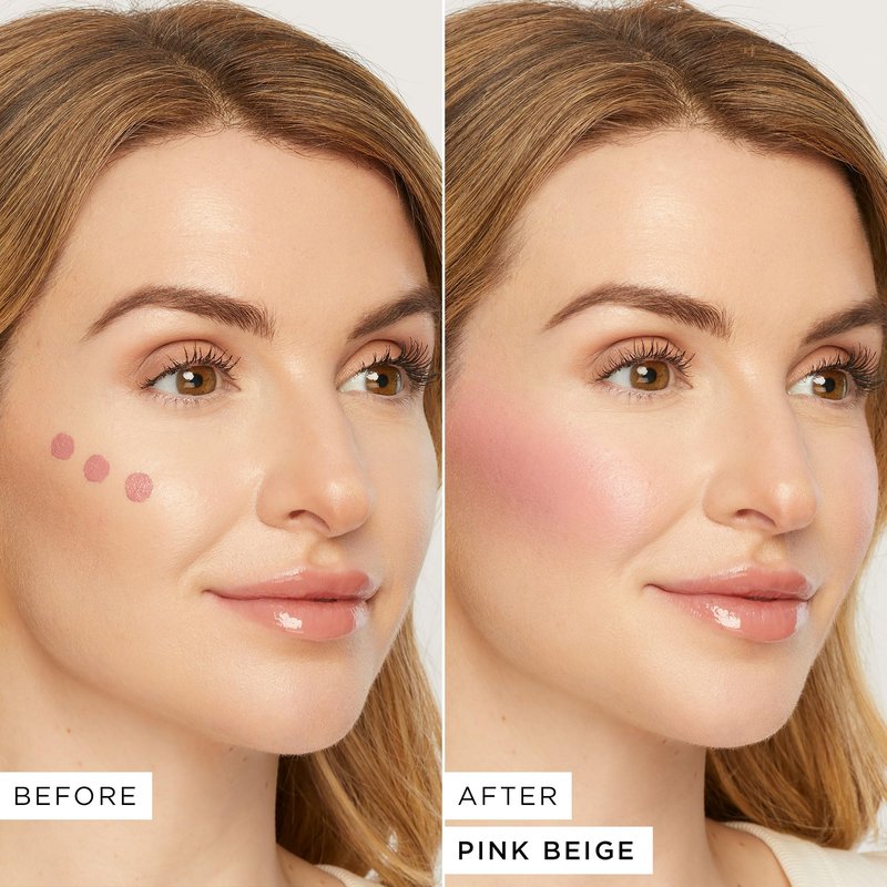 tarte maneater satin blush cheek plump – Lightweight Liquid Blush Infused with Coconut Water, Hyaluronic Acid & Vitamin E for a Hydrated Cheek Tint, Vegan & Cruelty-Free, full size, pink beige