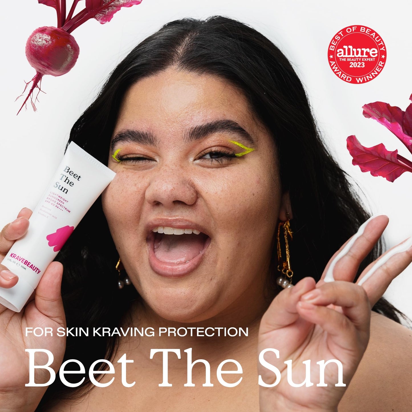 KraveBeauty Cleanse + Protect Duo – Matcha Hydrating Cleanser + Beet The Sun SPF, K-Beauty Simplified Daily Skincare, Gentle & Non-Greasy, Vegan & Cruelty-Free, 4.05 fl oz + 1.7 fl oz