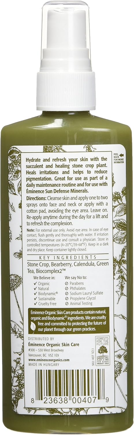 Eminence Organic Skincare Stone Crop Hydrating Mist - 4.2 Ounce | Moisturizing Facial Spray