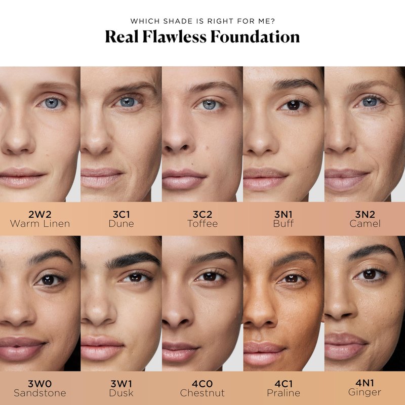 Laura Mercier Real Flawless Weightless Perfecting Waterproof Liquid Foundation: Medium-Buildable Coverage, 12 HR Fade-Proof Wear, Natural Finish, Hydrating, Long Lasting, Non-Comedogenic, Sandstone