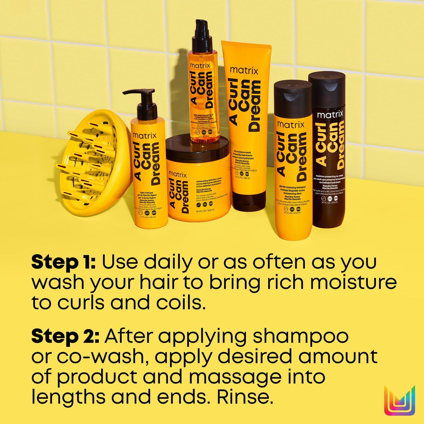 Matrix A Curl Can Dream Rich Mask, Hydrating & Deep Conditioning Leave-In Mask, Curly & Coily Hair, Sulfate & Paraben-Free, Preserves Curl Pattern