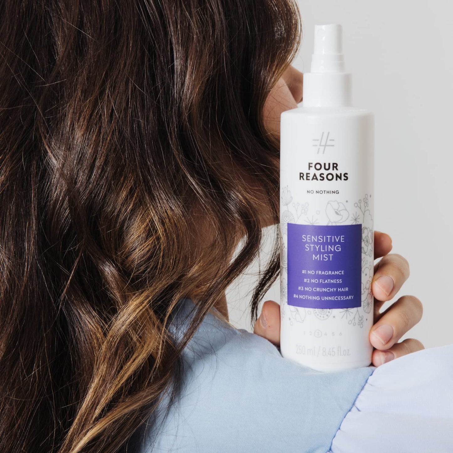 No nothing Styling Mist - Hair Heat Protectant Blowout Spray, Hypoallergenic Volumizing Spray, Heat Activated Medium Hold Fine Hair Volumizer, Frizz Control, Humidity Shield, Fragrance Free, 8.45oz