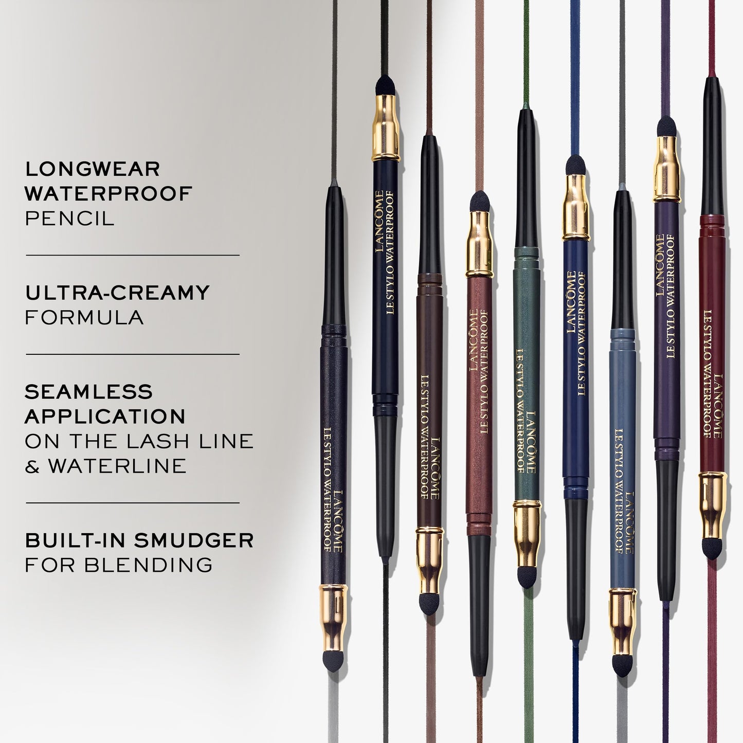 Lancôme Le Stylo Waterproof Eyeliner Pencil - Creamy & Highly Pigmented - Seamless Blending & Smudging - 07 Minuit Illusion