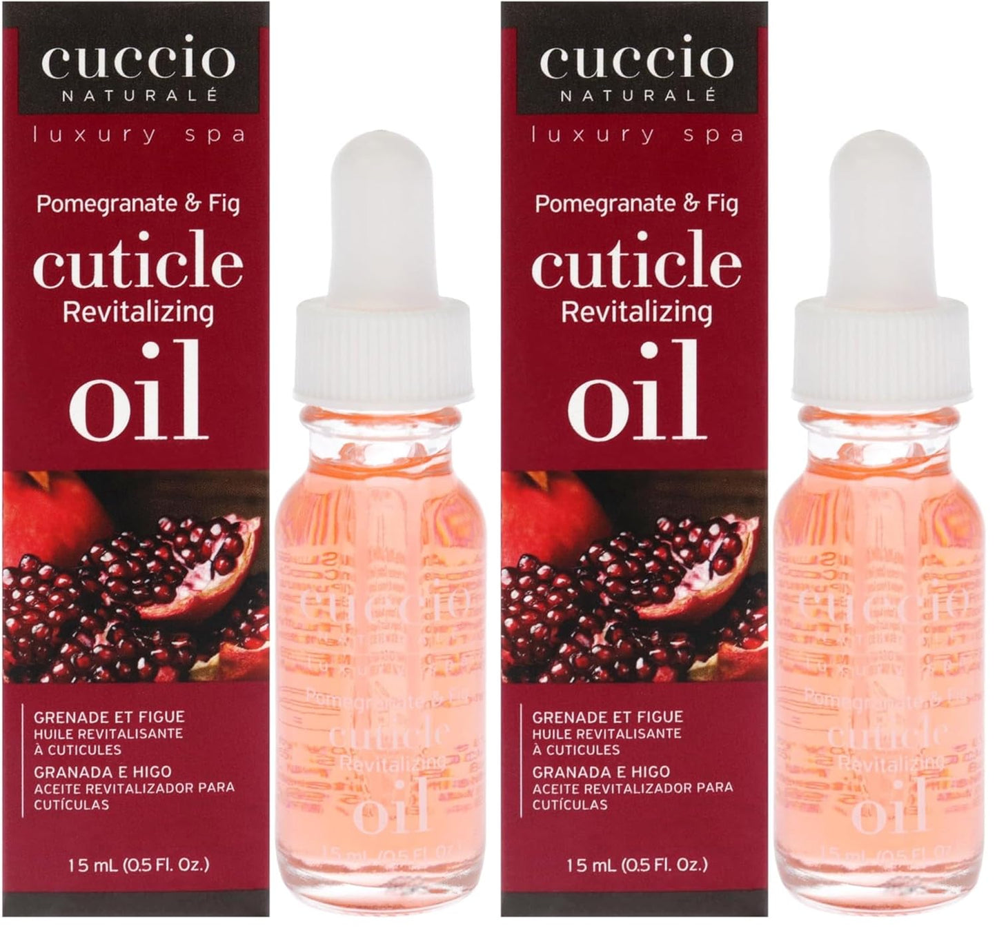 Cuccio Naturale Revitalizing Hydrating Cuticle Oil - Repair Damaged Skin & Nails - Vanilla Bean & Sugar - 2.5 Oz (Pack of 2)