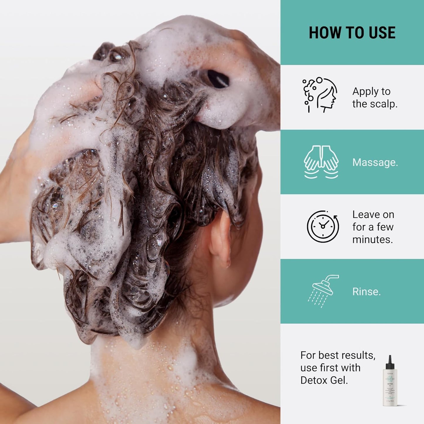 Detoxifying Shampoo for Scalp Care - Anti-Dandruff Formula | 10.2 Fl Oz
