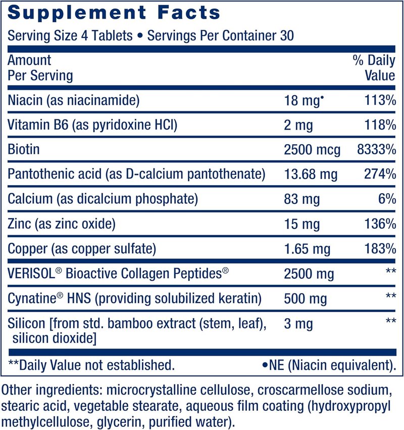 Collagen Plus for Hair, Skin & Nails - 120 Count Dietary Supplement