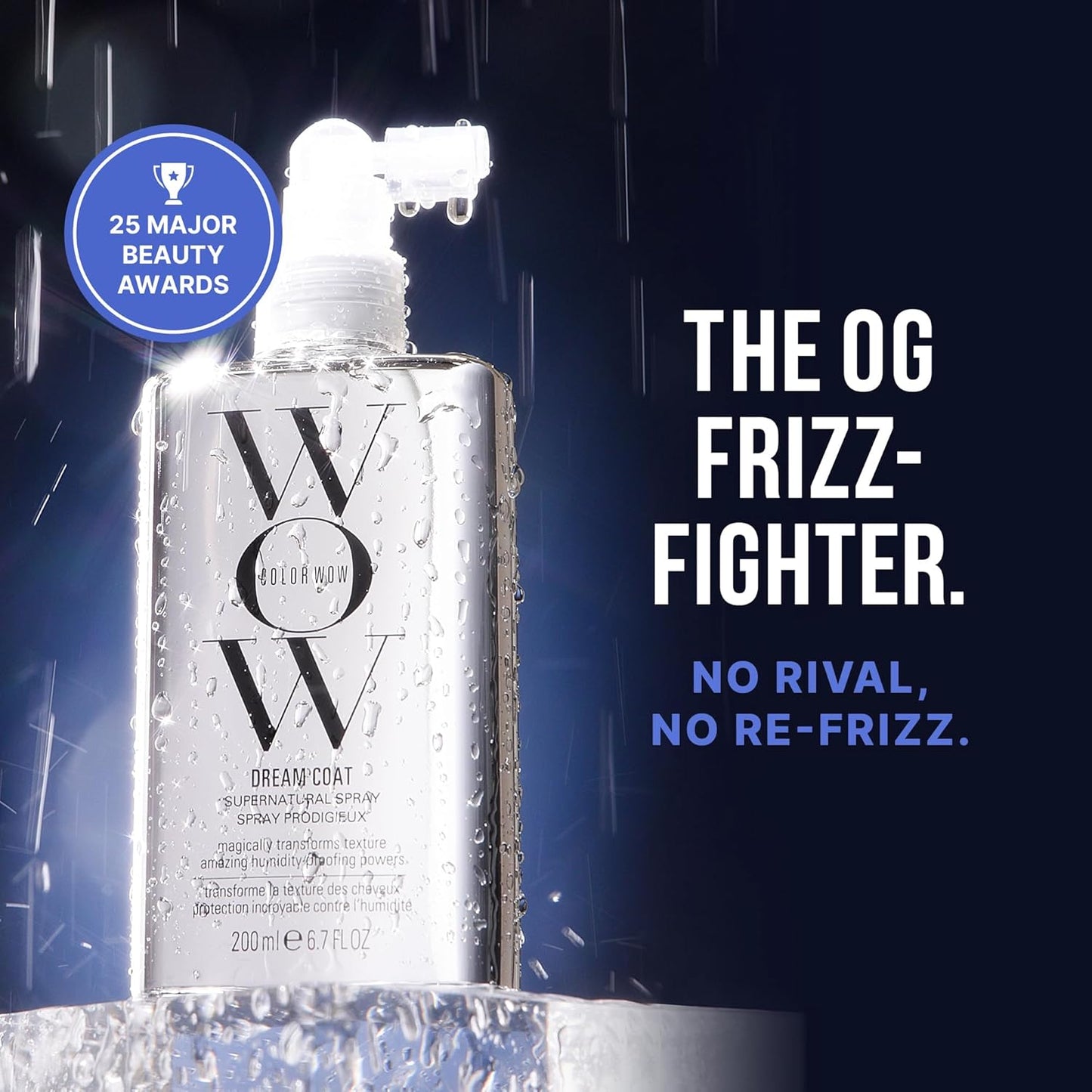 COLOR WOW Dream Coat Anti-Humidity Treatment Spray - Frizz Control & Heat Protection for Shiny, Smooth Hair | 6.7 oz