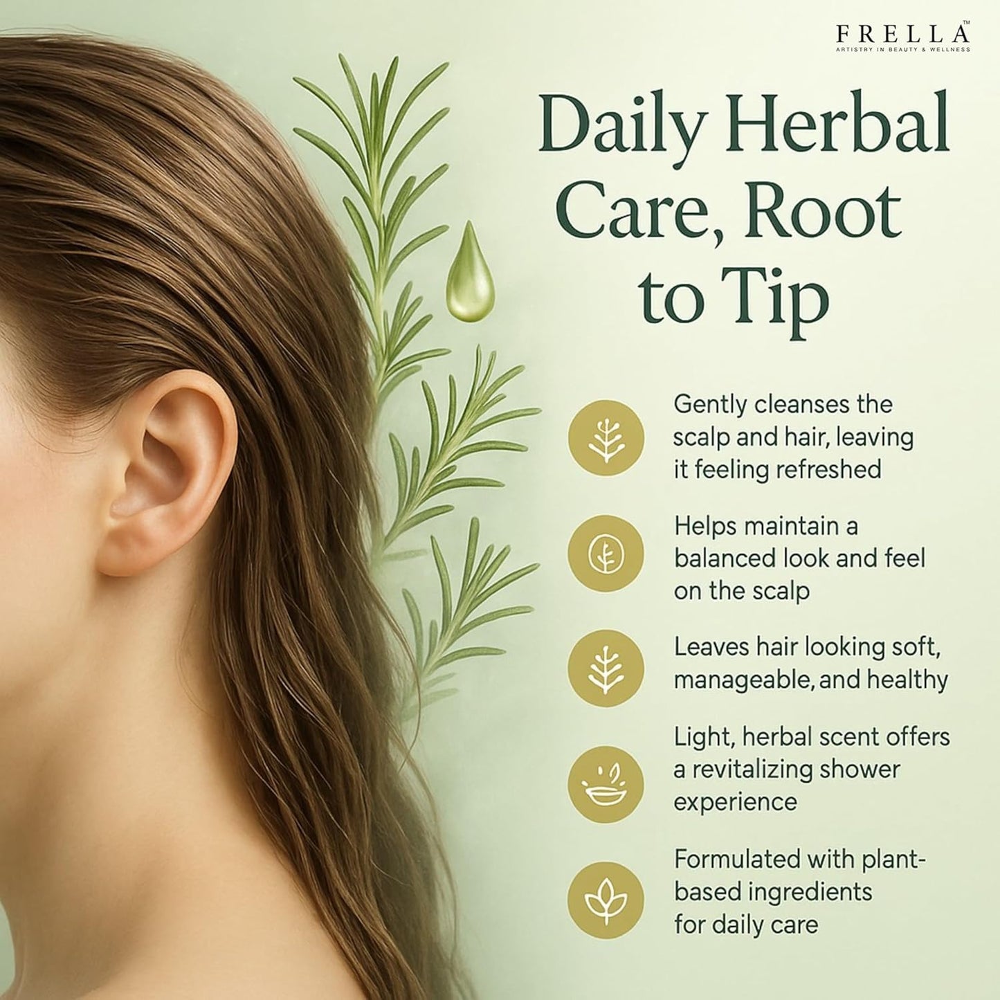 Rosemary Hair Shampoo - Nourishing Formula for Healthy Hair | 320 ml
