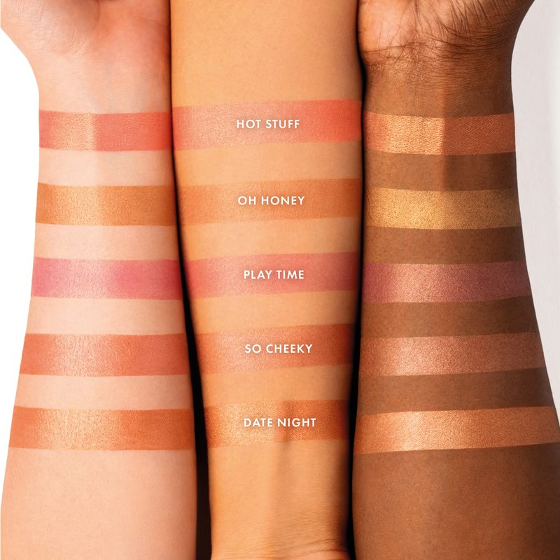 ICONIC LONDON Kissed by the Sun | Multi-Use Blush, Bronzer, & Highlighter, For All Skin Types, Cruelty-Free, Vegan Makeup, (Oh Honey) 0.17 oz