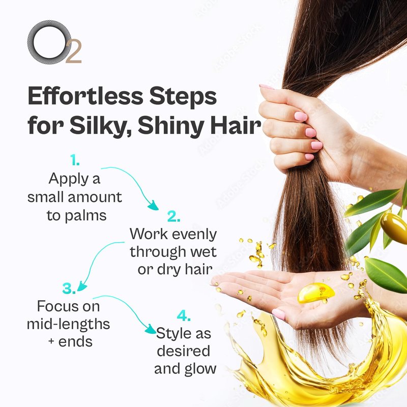 O2 Liquid Gold Replenishing Argan Oil Treatment – Lightweight Conditioning Formula That Repairs Split Ends, Eliminates Frizz, Adds Shine, and Strengthens Hair for a Smooth, Polished Finish