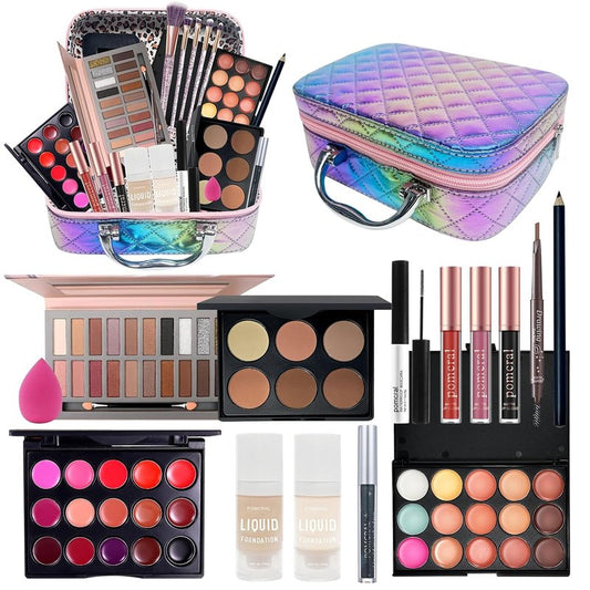 Travel Makeup Kit for Women | Complete Makeup Set for Girls Aged 5-12 | Perfect Gift for Beginners and Teens
