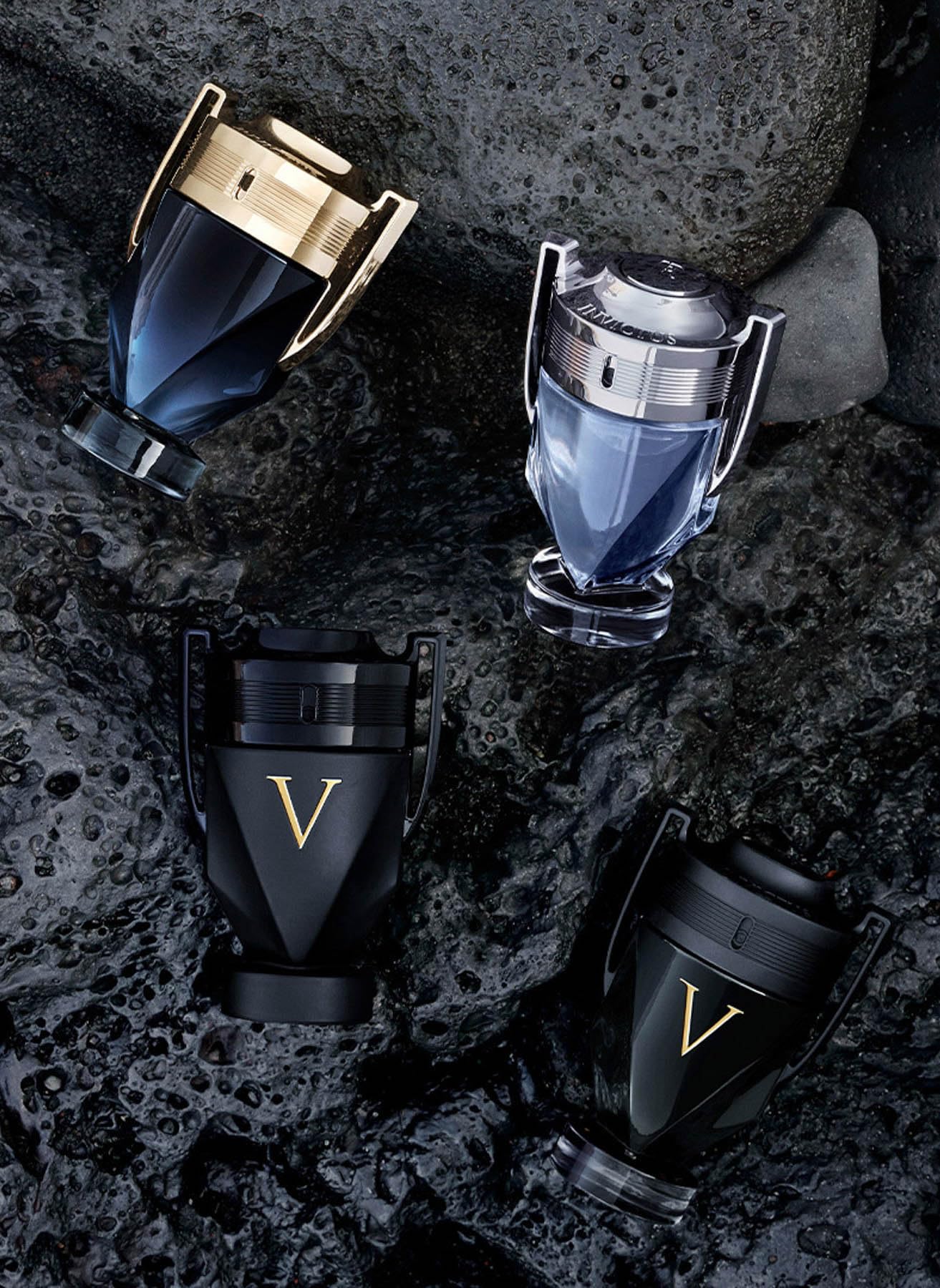 Rabanne Invictus Eau de Toilette - Long Lasting Woody Aquatic Cologne for Men with Marine, Grapefruit & Guaiac Wood - Trophy Bottle French Fragrance Spray from Paris, 6.8 oz