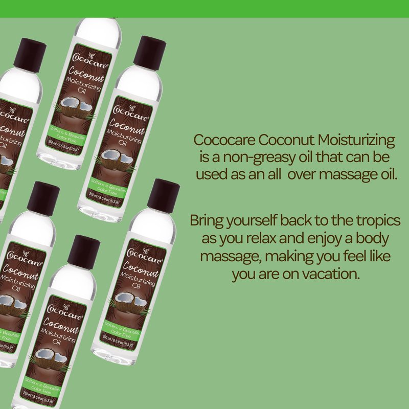 Cococare Coconut Moisturizing Oil 8.5 Ounce (260ml) (Pack of 3)