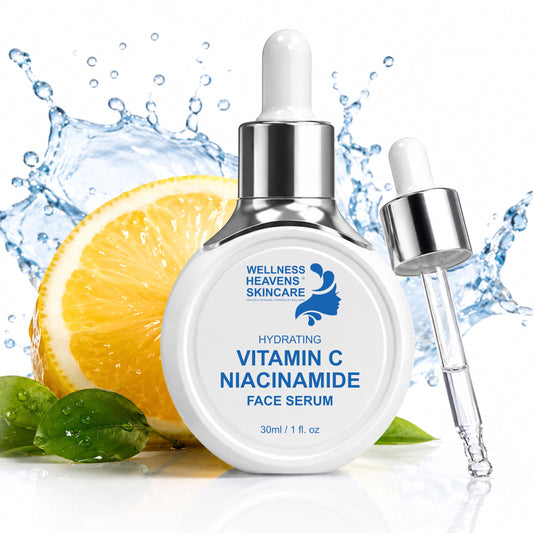 Anti-Aging Face Serum - Brightening Vitamin C Face Serum, Illuminating Formula for Improving Appearance of Dark Spots, Fine Lines & Wrinkles - Niacinamide Serum, Skin Care, All Skin Types 30 ml