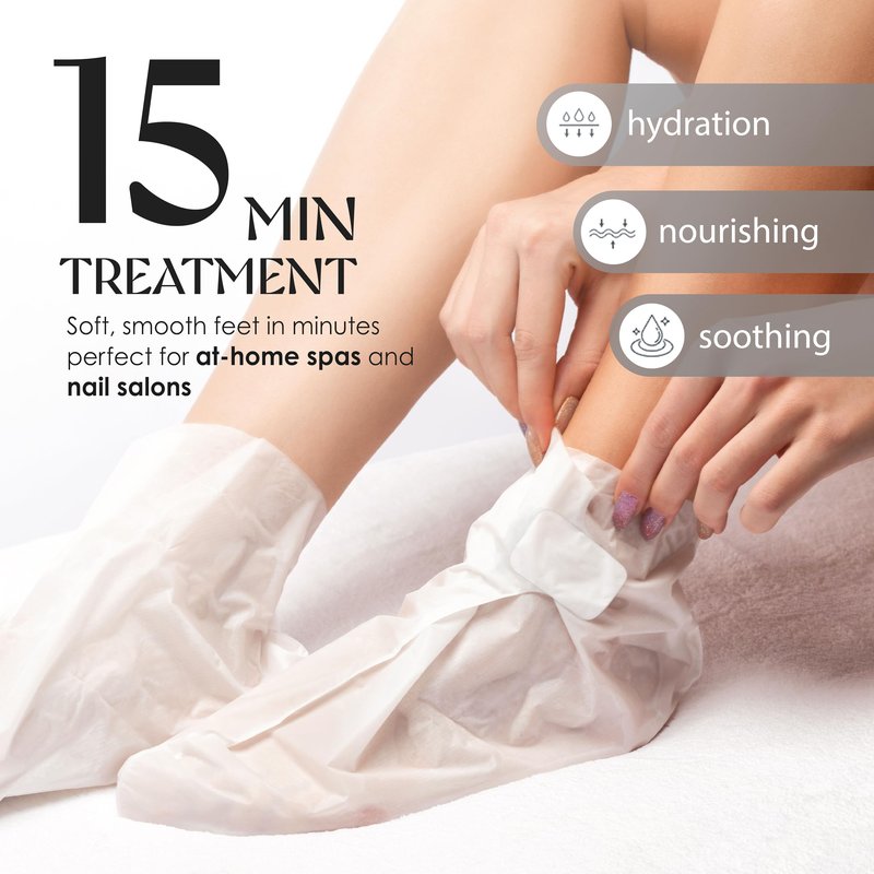 Original Derma Beauty Foot Mask 24 Pairs Intense Hydration Avocado Oil Moisturizing Foot Mask Set Body Exfoliator Callus Remover Foot Masks Foot Bath Pedicure Supplies for Beauty & Personal Care