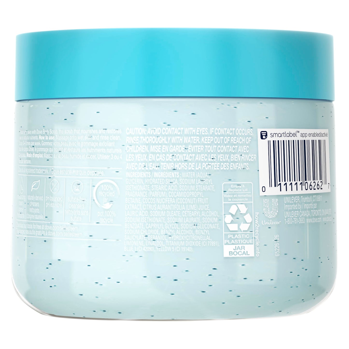 Dove Body Scrub Coconut & Lime, 15 oz