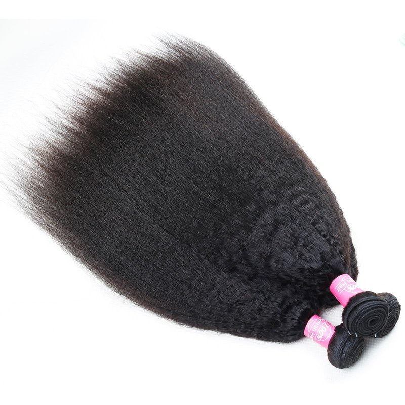 Kinky Straight Bundles Human Hair Brazilian 12A Kinky Straight Unprocessed Virgin Human Hair Bundles 28 Inch 1 Bundles 100g